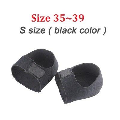 Plantilla para el cuidado de los pies, almohadilla amortiguadora para el dolor de talón, Tendonitis de Aquiles, Protector para aliviar la fatiga del pie, almohadillas de absorción de impacto: Black S (Size 35-39)