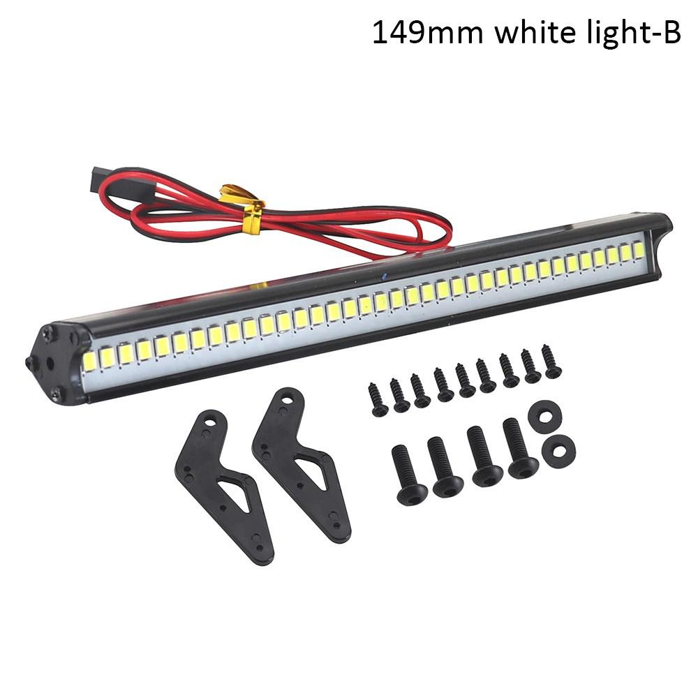 Barre lumineuse Led pour toit de voiture Rc, projecteur 53-149mm pour 1/10 Trxxas Trx4 Defender Trx6 G63 Axial Scx10 D90 Rgt Yikon chenille: Gris clair