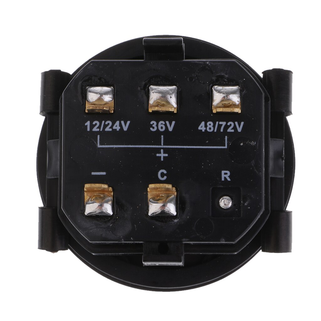 Rund led 12v 24v 36v 48v 72v batteri indikator meter måler ladestatus monitor for marinebåt golfbil scooter gaffeltruck