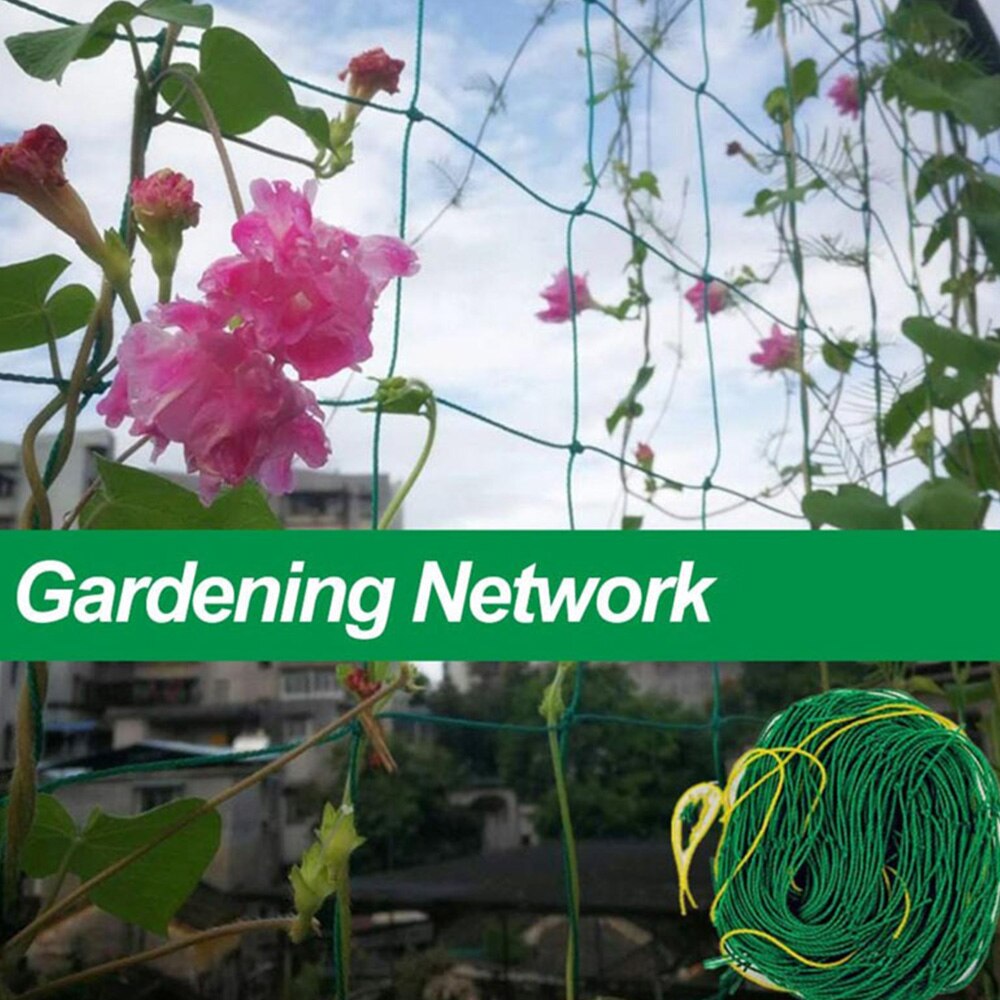 Plants Climbing Net Flower Vine Plant Netting Support Net Climbing Net Cucumber Vine Grow Holder Brackets Garden Accessories