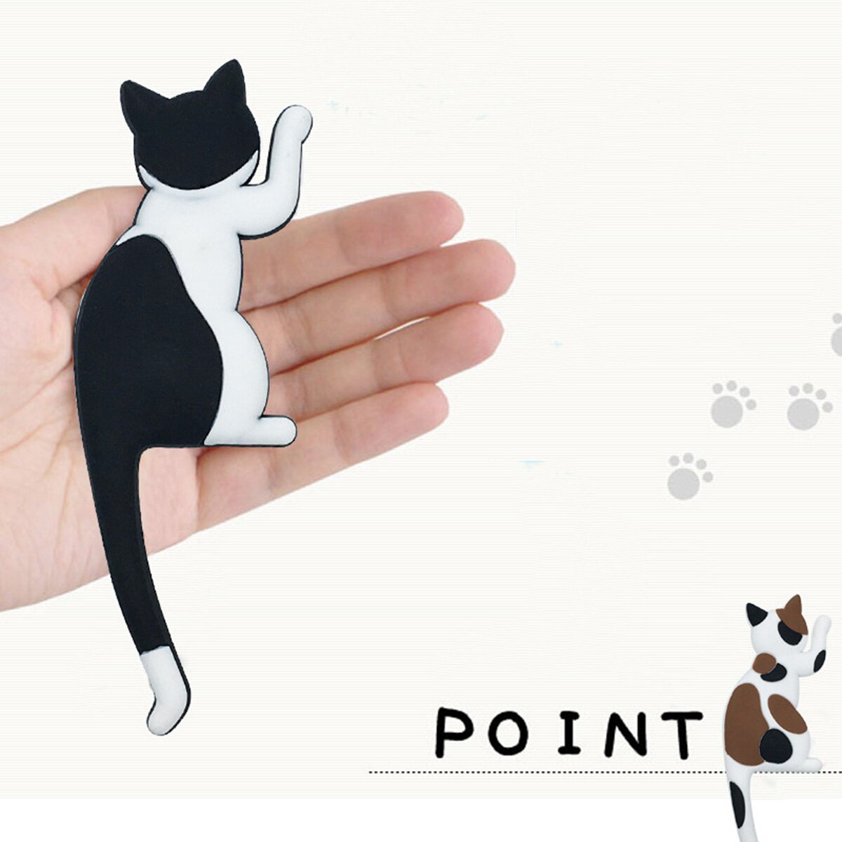 Jlkegfdf Kattenmagneten, mini-vaasmagneten voor koelkast
