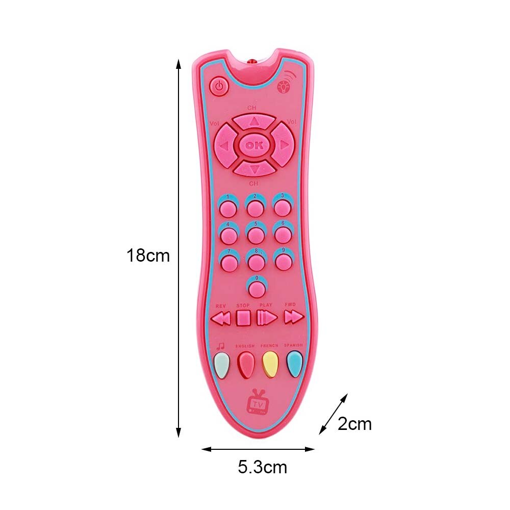 Electric Music TV Remote Control Toy Early Educational Toys 3 languages Numbers Remote Learning Machine Baby Toys