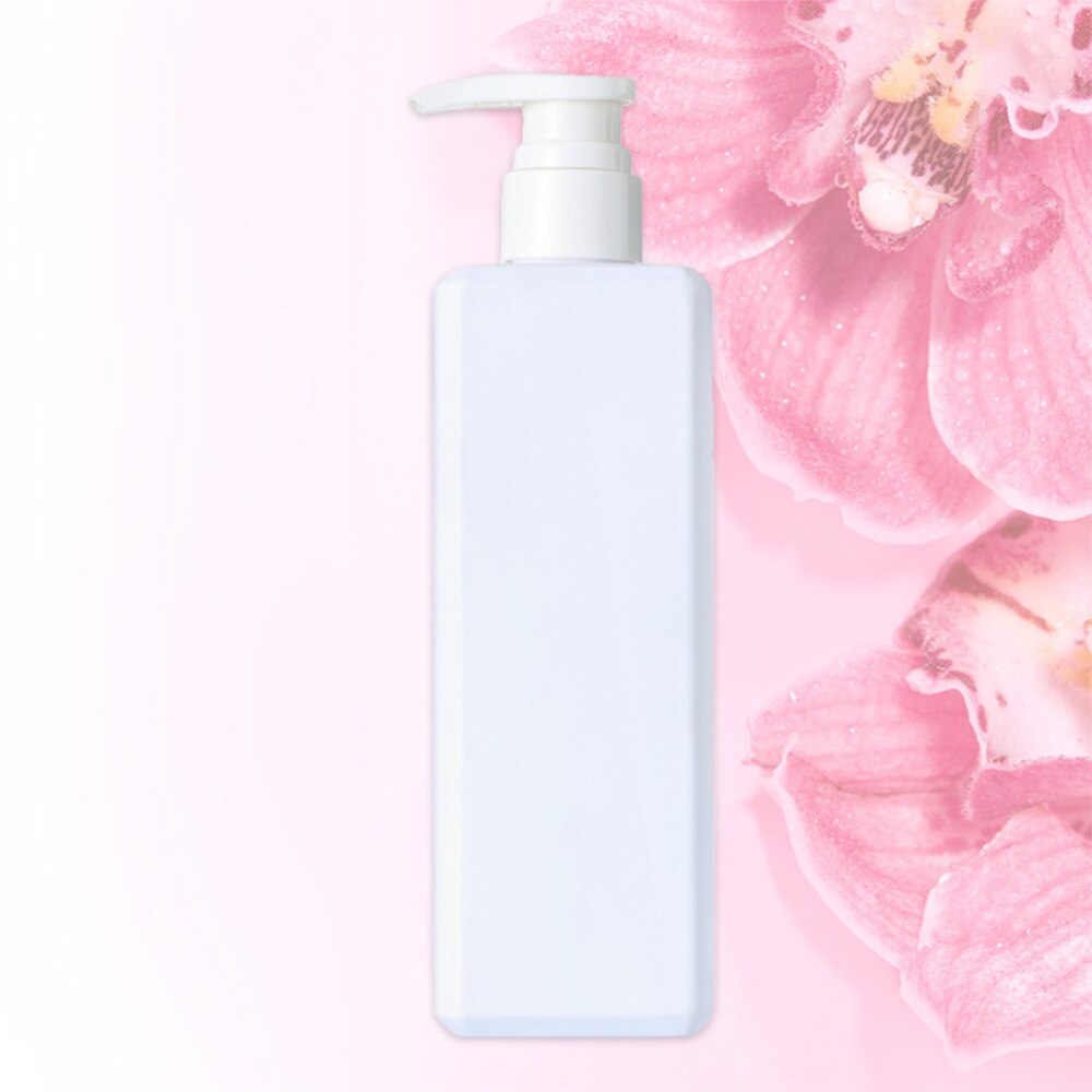 Shampoo flaske tom beholder lotion pumpe flaske til studerende damer piger: Hvid