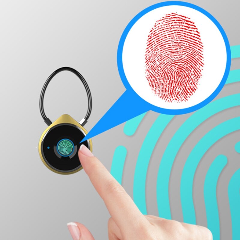 Ams-sormenjälkiriippulukko biometrinen älykäs riippulukko sopii kuntosalin urheilupyöräkoulun kaappiin ja säilytykseen kannettavaan älylaatikon lukko
