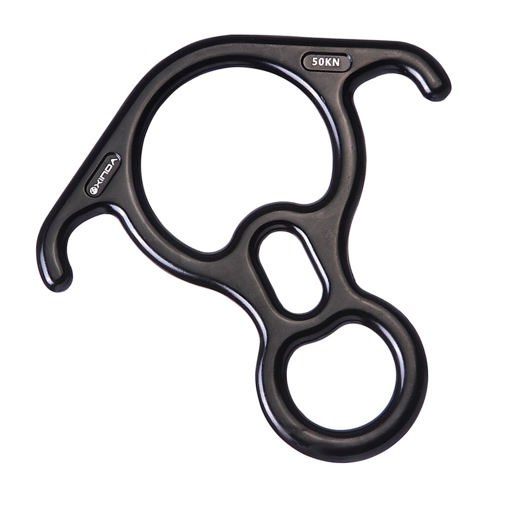 50KN Aluminum Magnesium Alloy Figure 8 Descender For Rock Climbing Rappel Rescue Rope Access Abseil Climbing Accessories