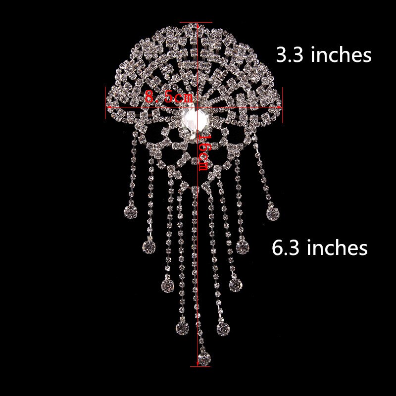 Cusack de aplicación de strass de cristal para vestidos de boda bolsas de ropa sombreros adornos costura DIY artesanía de plata AB oro