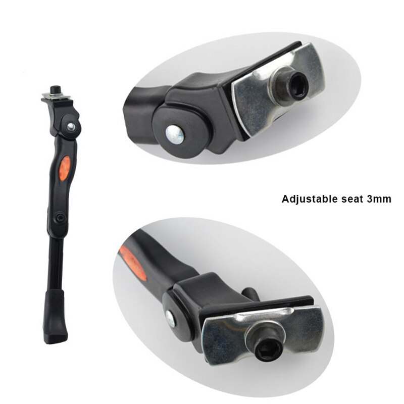Middle Bike Stands Kickstand Aluminum Alloy Adjustable Parking Racks Mountain Bicycle Side Support Cycling Part for 20 24 26MTB: RL19-0020