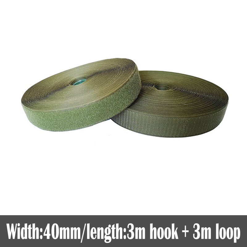 40mm Width no adhesive fastener tape stick clothing tape sewing accessories hook loop sticker strip strap stick 3 meters: Color 18