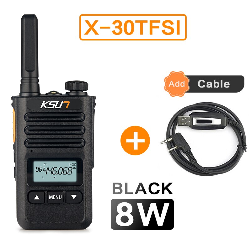 Mini KSUN KS-XK Bangladesh 6W 4000mAh talkie-walkie 50km Radio bidirectionnelle: add program cable