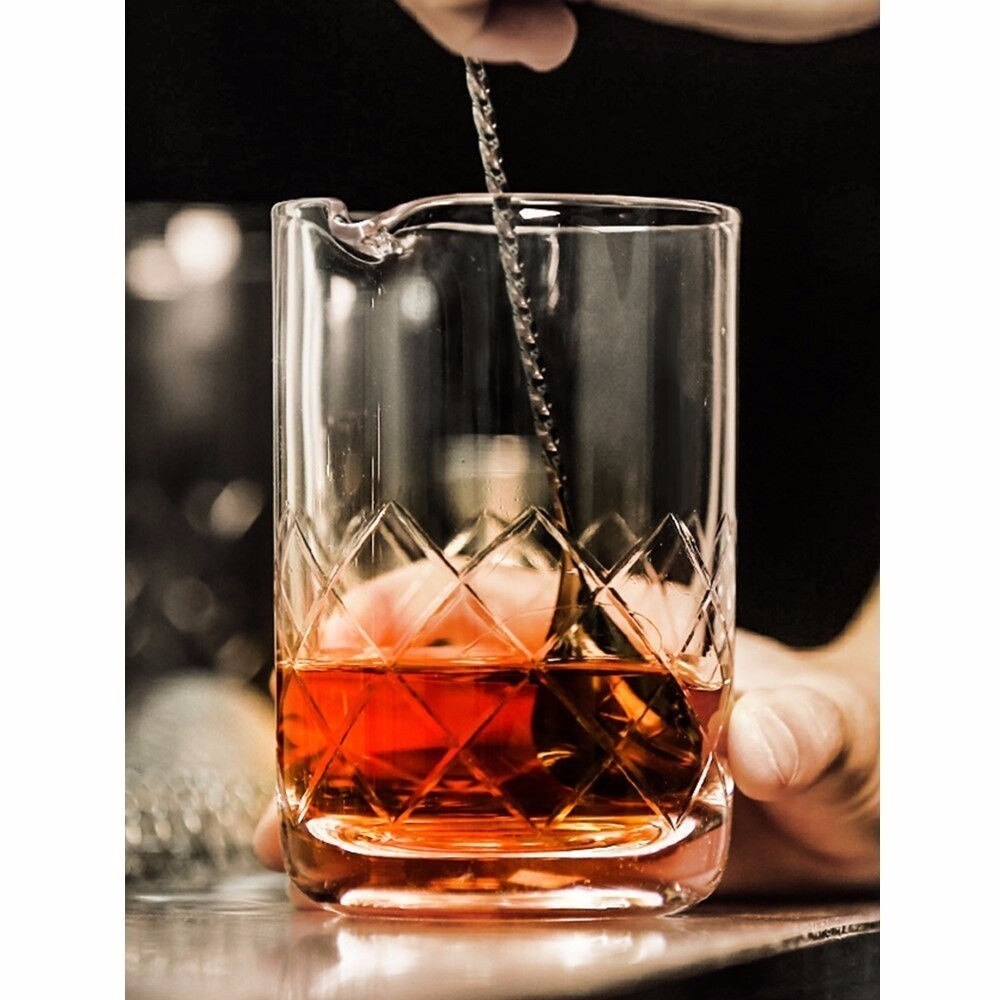 Mezclador de batidores de cristal para cócteles, mezclador de vaso para agitar, coctelera japonesa, utensilios para cócteles