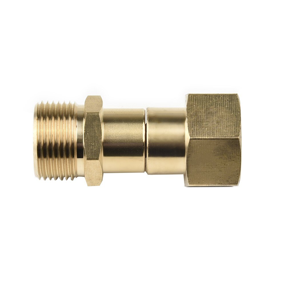 Kink Free Swivel Joint Connector Hose Fitting Rotation M22 14mm Thread Tool