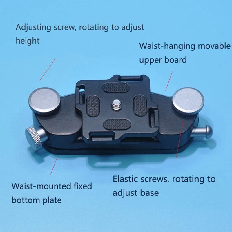 Universel Dslr appareil photo taille ceinture bandoulière boucle bouton montage pince cintre pince taille boucle démontage rapide