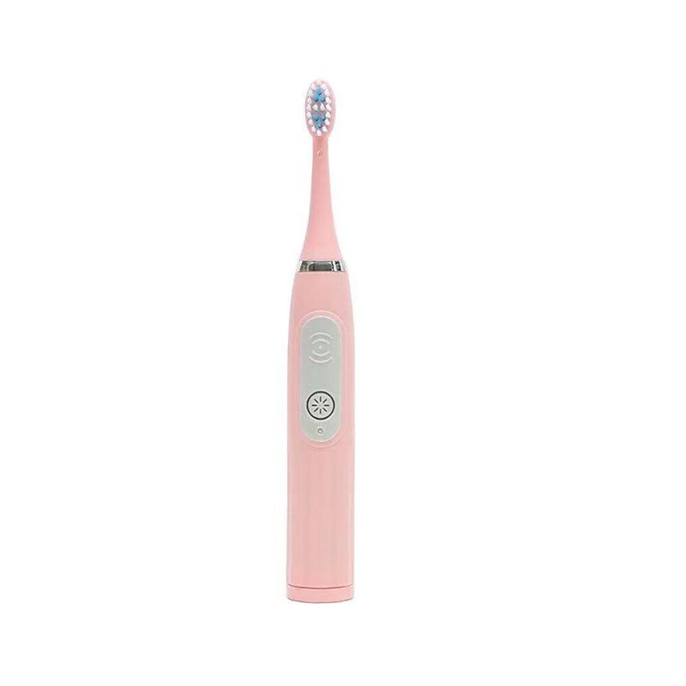 Adult sonic electric toothbrush for adults, battery feed head, soft hair electric toothbrush, men women electric toothbrush: Pink