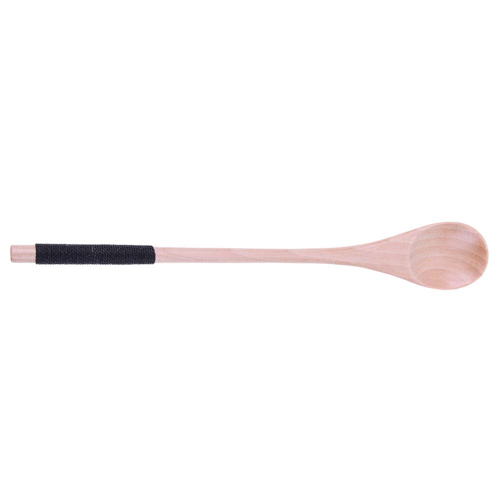 Natural Wood Spoon Bamboo Kitchen Cooking Dining Soup Tea Honey Coffee Utensil Tools Soup-Teaspoon Tableware 1Pc: B 2