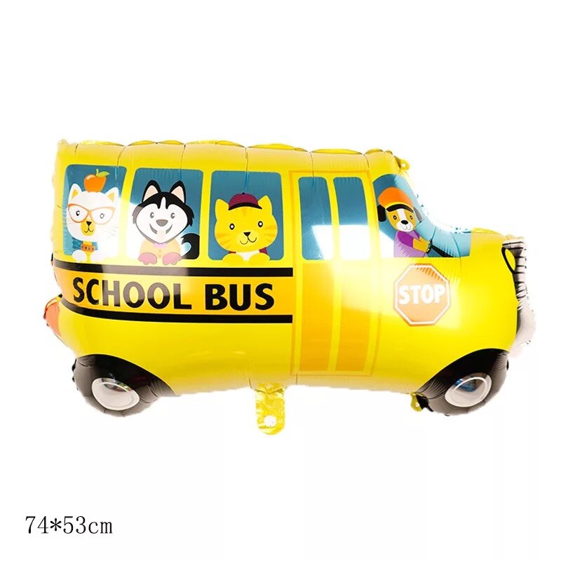 Bricolage dessin animé voiture ballons camion de pompier voiture Train feuille ballon Ambulance Globos enfants fête d'anniversaire décorations enfants balles