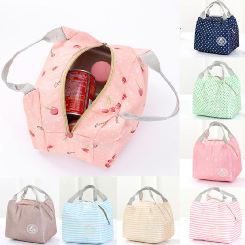 Functional Pattern Cooler Cute Portable Thermal Insulated Lunch Container Lunch Box Portable Food Storage Bag Picnic