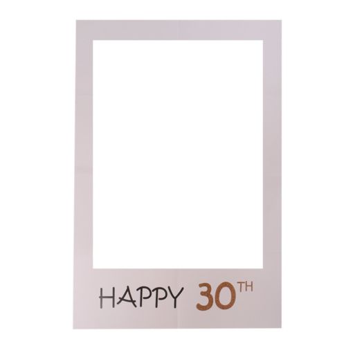 Plus récent Joyeux Anniversaire 30th 40th Photo Stand Accessoires 30 40 50 ans Anniversaire Cadre Photo Photobooth Anniversaire Décorations De Fête