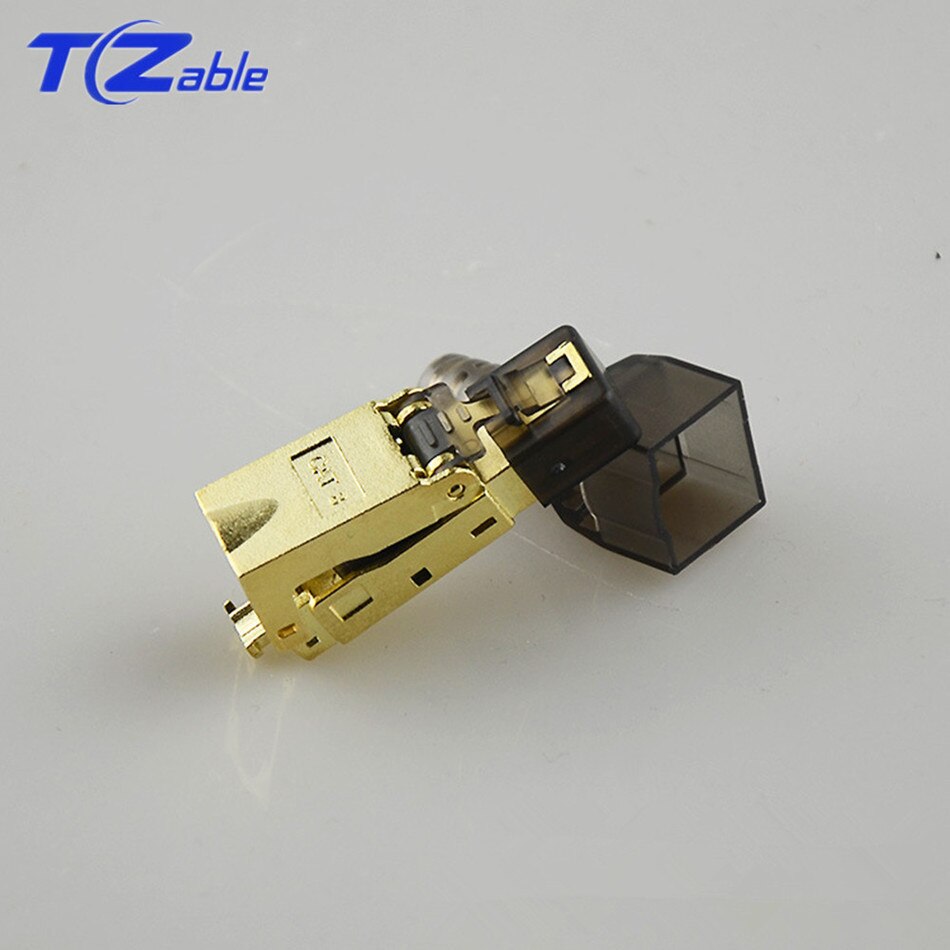 CAT 8 Ethernet Connector Rj45 Shielded Plug For Network Cable 5G Broadband CAT8 RJ 45 Crystal Head DIY Installing Gold Plated