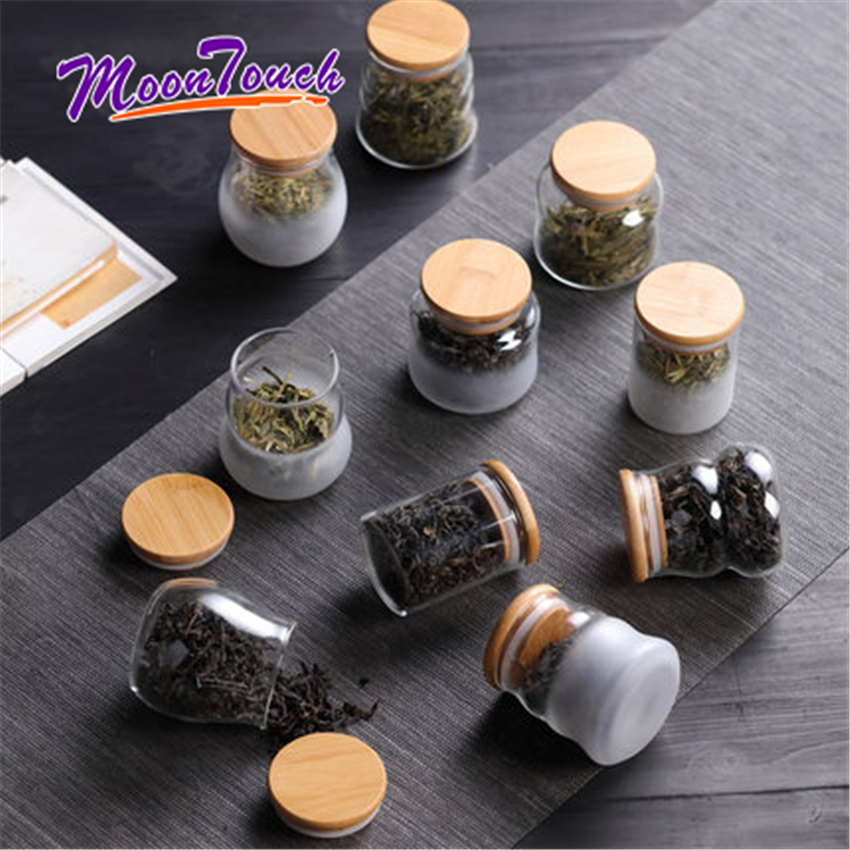 Keramik Tee Dosen Glas Kleine Versiegelte Verpackung Dosen Haushalt Mini Tee Lagerung Töpfe Lila Sand Tee Flasche Starke Abdichtung