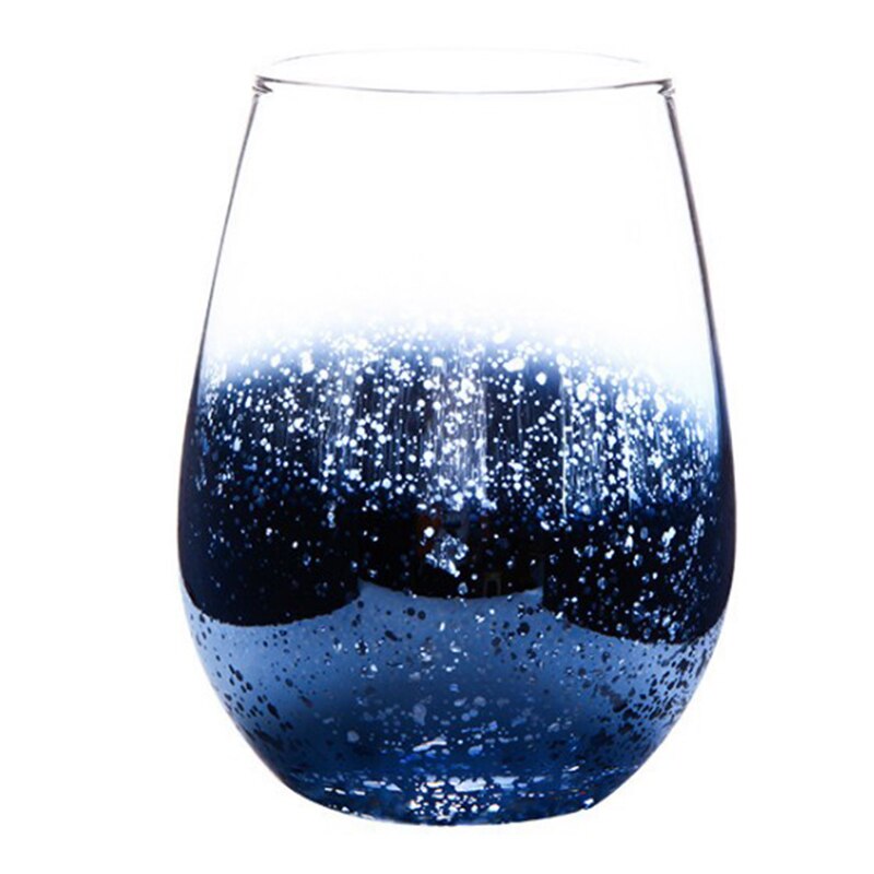 Europese Creatived Sterren Ei Cup Plated Kleur Grote Capaciteit Loodvrij Kristal Glas Cup Voor
