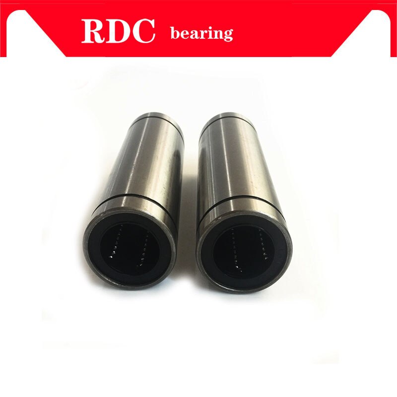 2 stk  lm10 luu 10 mmx 19 mmx 55mm 10mm lengre lineær kulelager bøssing til 10mm stang rund aksel cnc