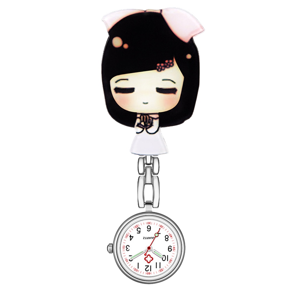 Reloj colgante Retro para mujer, accesorio de pulsera resistente al agua, con Clip de cuarzo Digital, tipo FOB, reloj de enfermera y Doctor, luminoso