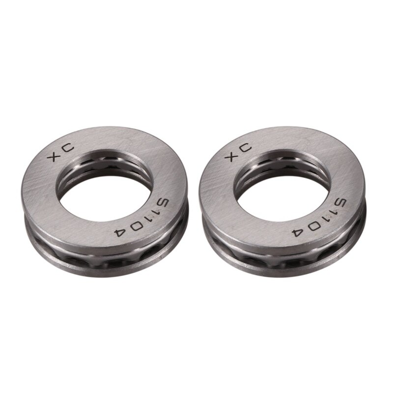 2 Stuks Axiale Ball Thrust Bearing 51104 20X35X10Mm