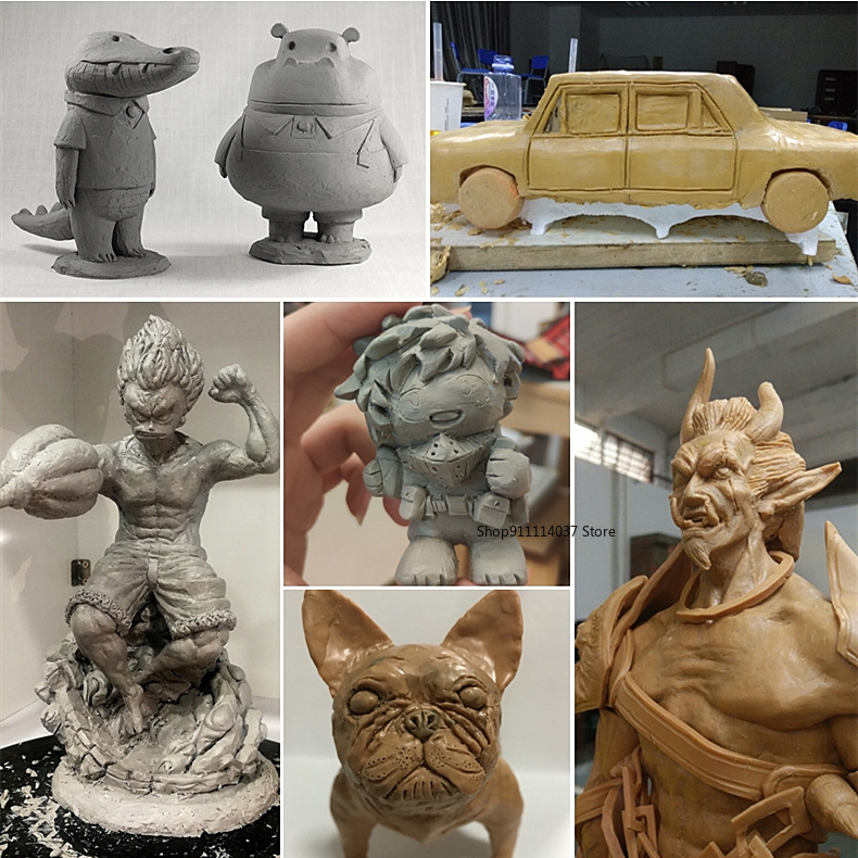 200g hard Clay Mud Pottery Sculpting oil Mud Hand-made model carving mud Easy to shape Carved sludge XJ59