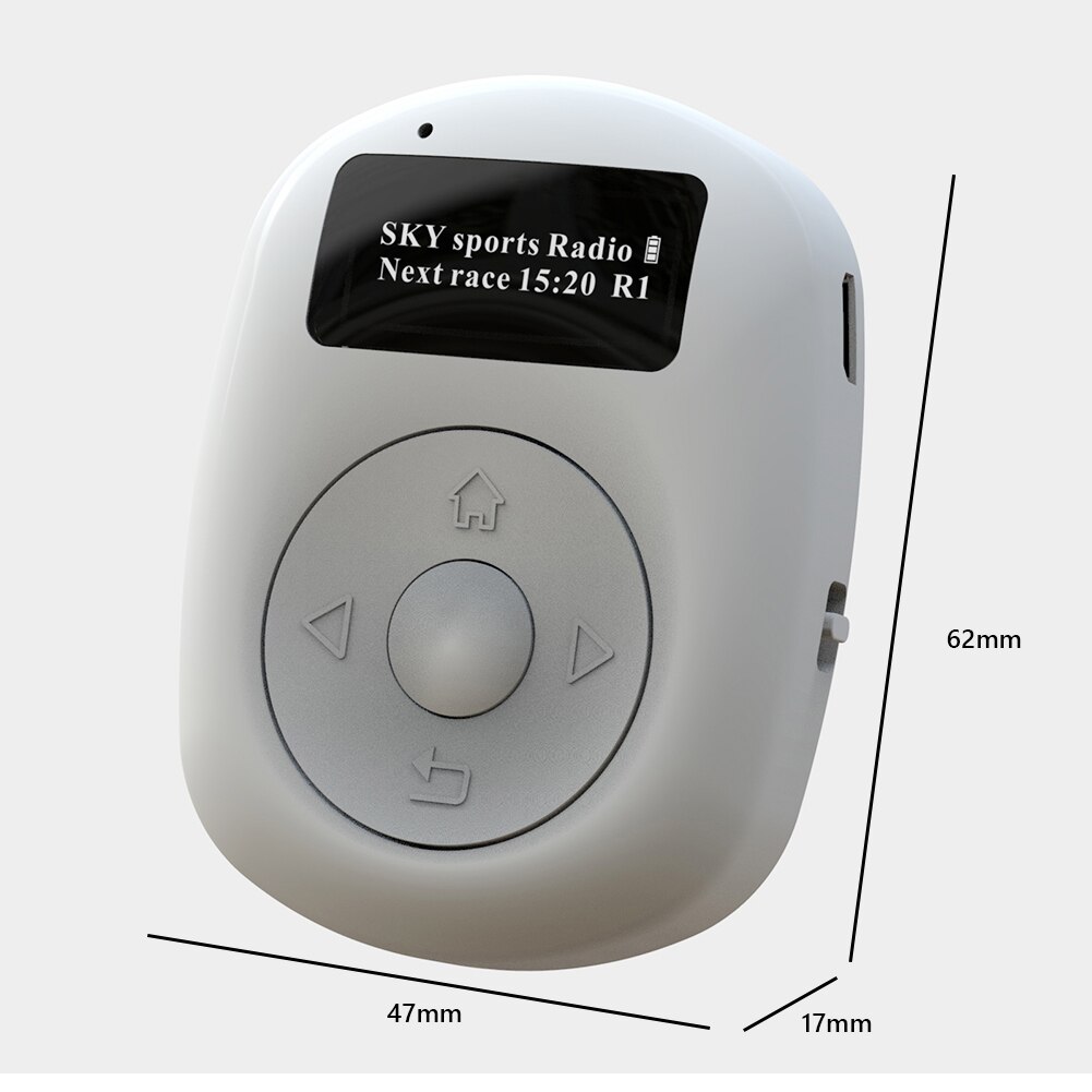 Mini DAB DAB+ Radio Multi-function OLED Display Sports Music Player FM Bluetooth-compatible Radio with Earphones