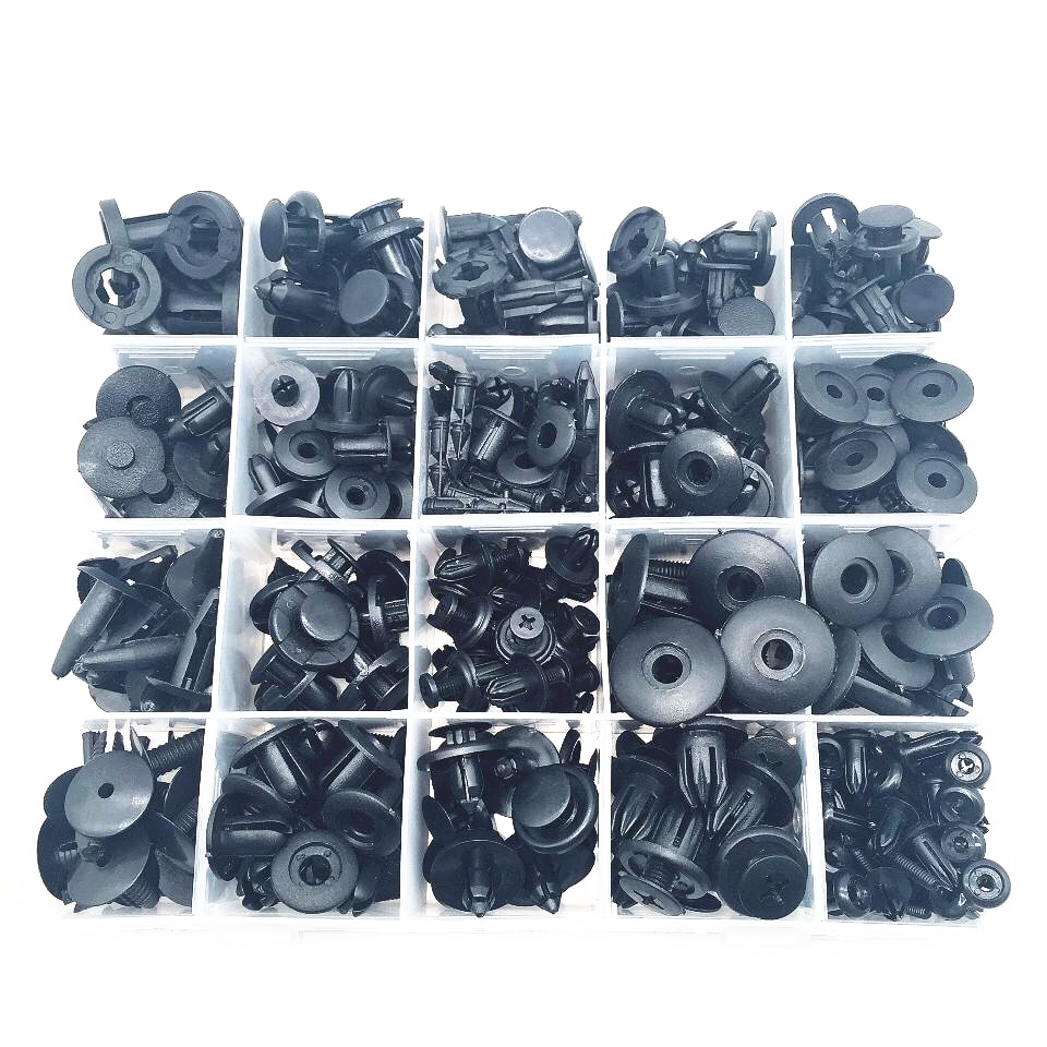 260PCS Auto Bumper Fender Screw Plastic Fastener Box Set For dodge magnum vw beetle srt8 jetta mk3 suzuki sx4 toyota fj cruiser