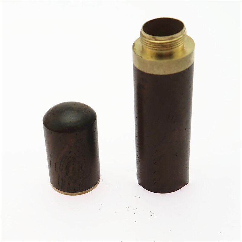 MIUSIE Ronde Spuit Praktische Verdikte Huishoudelijke High-End Stijl Handwerken Opslag Buis DIY Spuit Handwerken Naaien Leveringen: dark brown