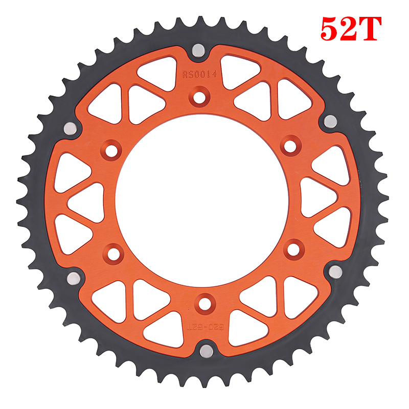 45 T-52 T Motorfiets Achtertandwiel Voor SX SX-F 125 144 150 200 250 350 300 360 380 520 500 525 505 400 440 450 Racing Zes Dagen: Goud