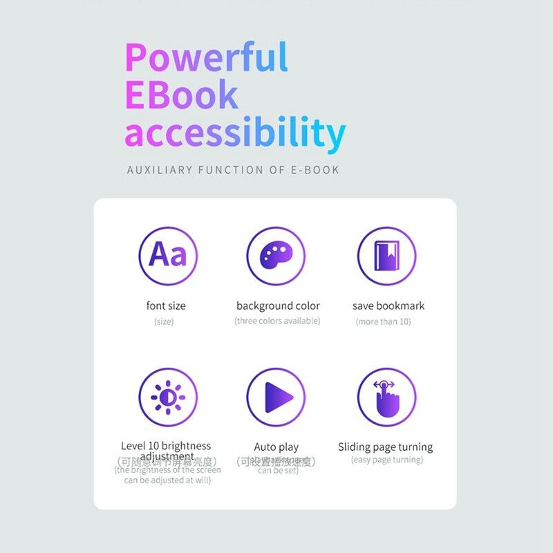 Original Metal Bluetooth 5.0 MP3 player 2.4 inch screen HiFi music player built-in speaker with e-book recording radio video