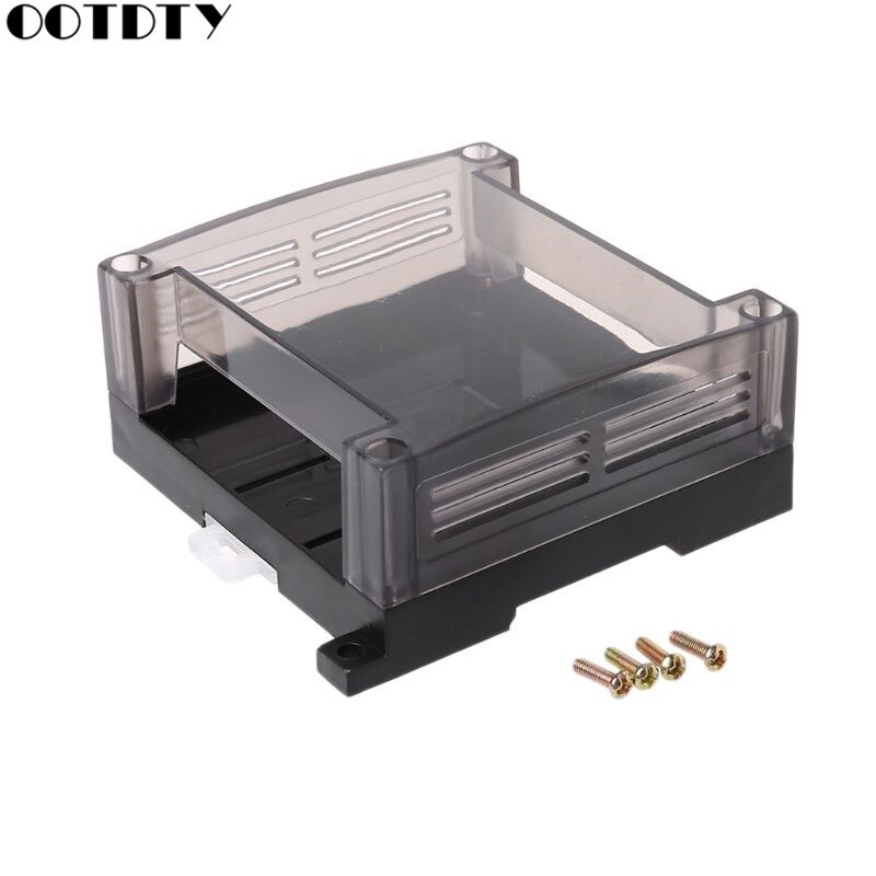 Transparent Plastic PLC Industrial Control Box Panel PLC Enclousure Case DIY PCB Shell: 1AA300856-1