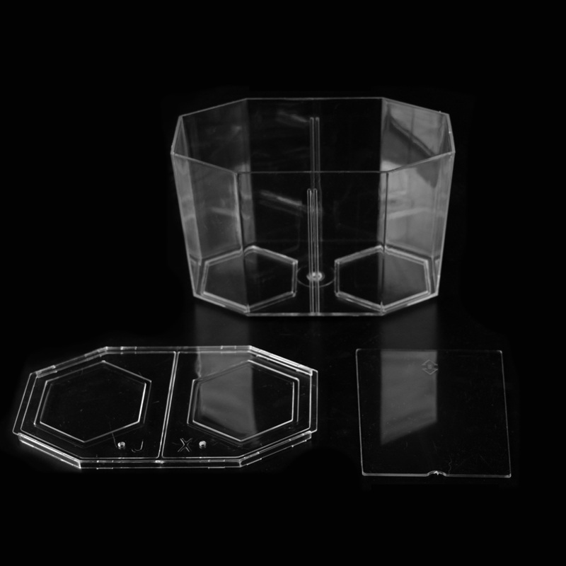 Acrylic Guppy Fish Tank Two Splits Aquarium Betta Fish Bowl Transparent Aquarium Hatchery Breeding Isolation Box AT009