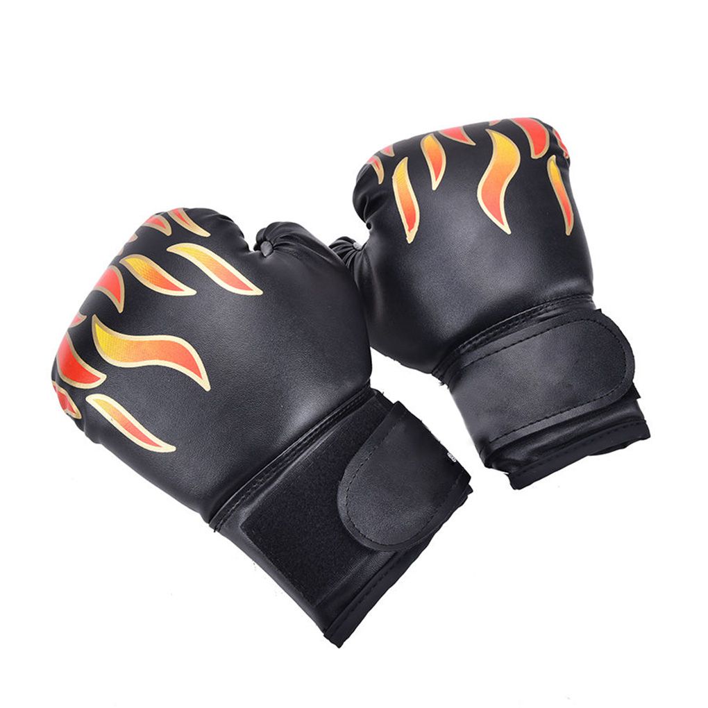 1 pair of children's boxing gloves training Sanda boxing gloves flame net breathable sports Fighting boxing gloves: NO.2