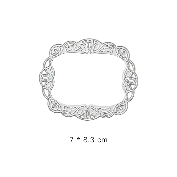 Marco de Etiqueta cosida, plantillas de corte de Metal para bricolaje álbum de recortes papel, tarjeta decorativa, estampado en relieve, troquelado,: Only Big