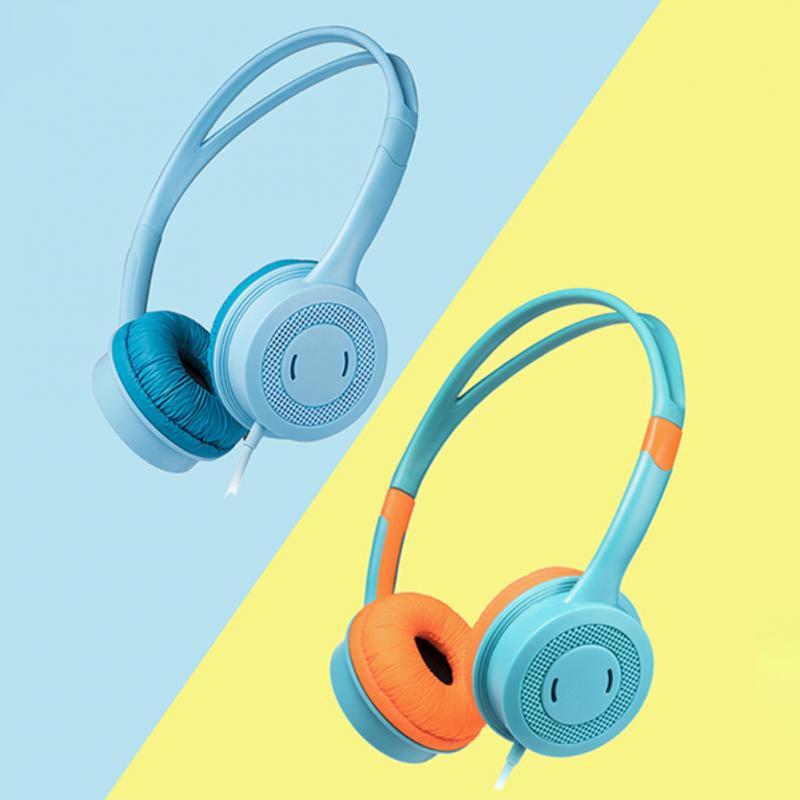 Cute Kids Wired Soft Headphones Stereo Music Children Over-Ear Headset Adjustable Headband Computer Tablet Kid Child Earphone