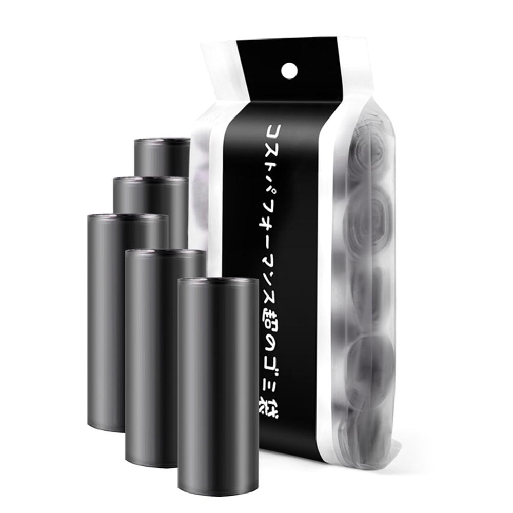 5 Rolls 100pcs Disposable Garbage Bag Kitchen Rubbish Bags Plastic Garbage Bag Kitchen Waste Bag Plastic Trash Bag Kitchen Tools: Black