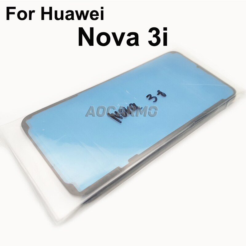 Aocarmo Voor Huawei Nova 3i Terug Frame Batterij Cover Lijm Achter Deur Sticker Lijm Tape