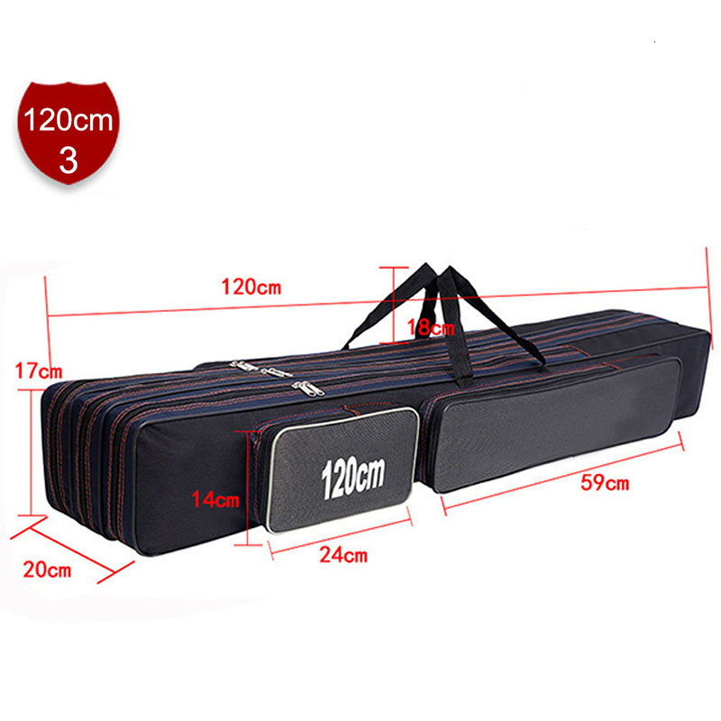 Waterproof Fishing Rod Bags Portable Multifunctional Large Capacity Fishing Reel Tackle Storage Case Backpack 70 80 90 120cm