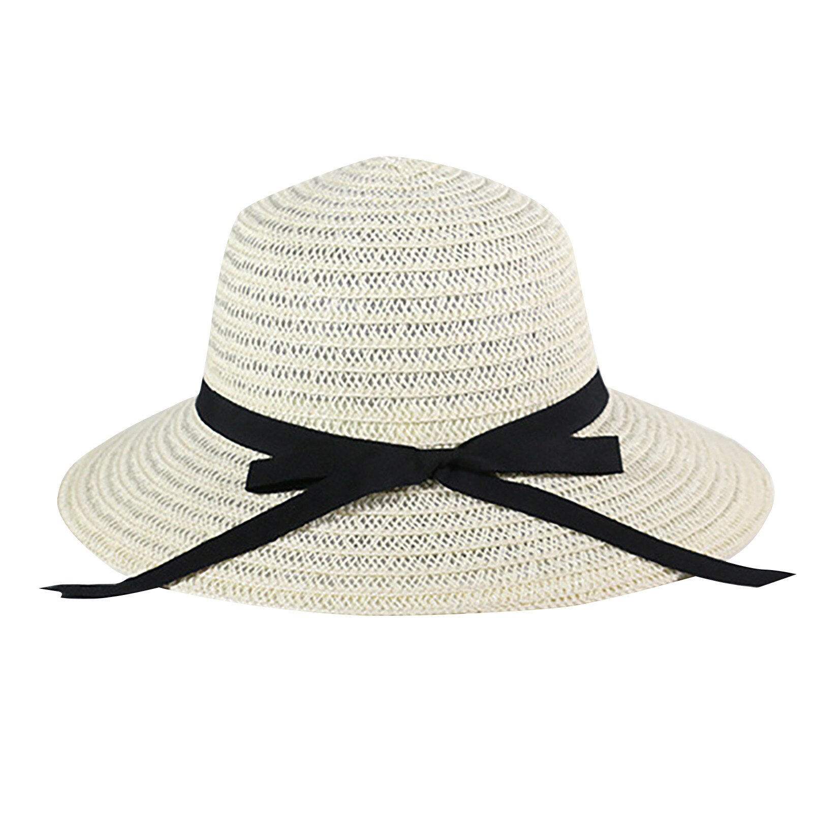 Gorros de playa plegables para mujer, sombrero de paja flexible, ala ancha, protección Uv, para viaje, playa, 25 #: D