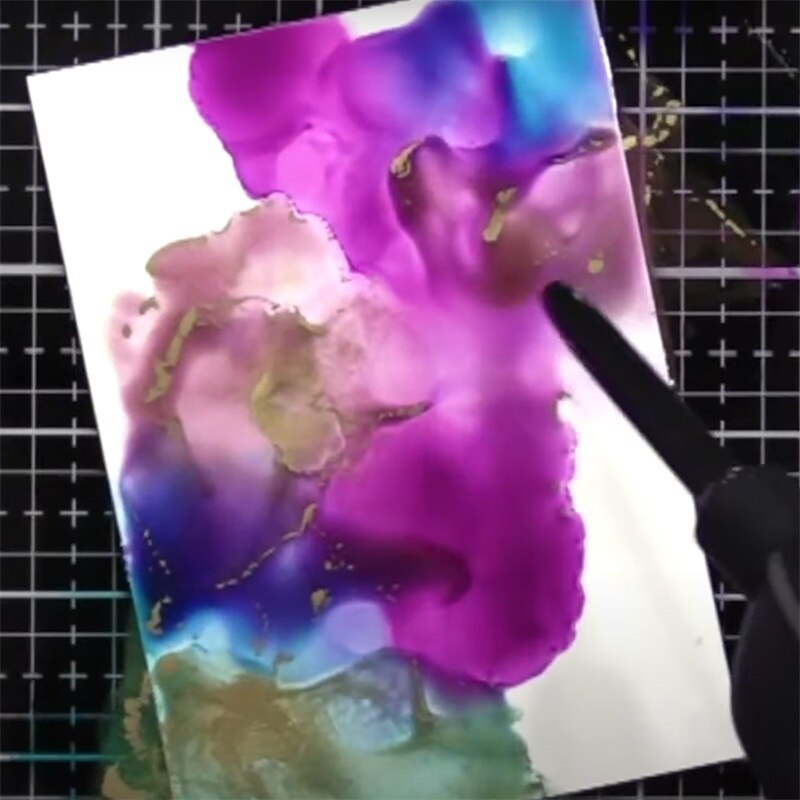 2Pcs/Set Disperse Alcohol Ink Air Blower Convenient Cleaning Hand Tool For Adjusting The Amount Of Pressure For Card Making