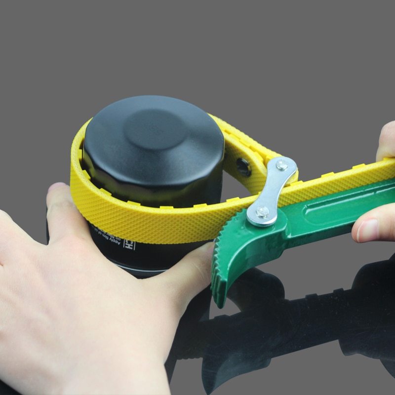 Correa ajustable de 8/12 pulgadas, llave de filtro de aceite, herramientas de extracción, herramientas de cadena, herramientas de reparación de camiones, llave inglesa pesada