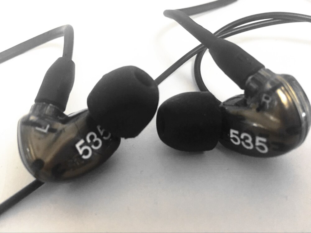 Fone de ouvido removível se535, envio em 24 horas, hi-fi estéreo se 535, fones de ouvido com cabo separado com caixa vs se215