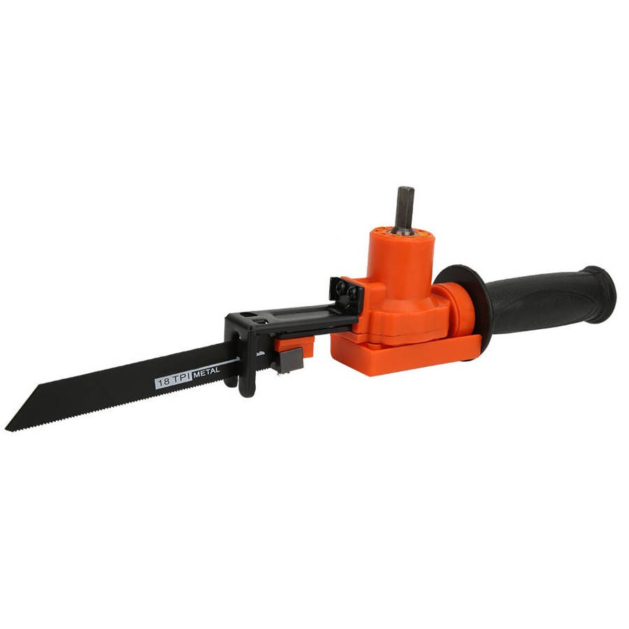 Electric Grass Trimmer Cutting Tool Reciprocating Saw Attachment Adapter Change Electric Drill into Saw for Wood Metal PVC