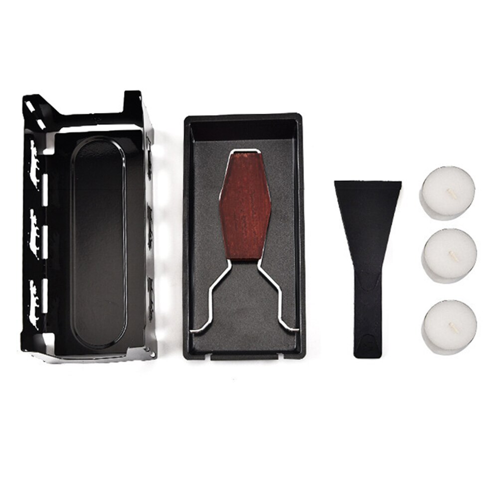 Portable Non-Stick Metal Cheese Raclette Oven Grill Plate Rotaster Baking Tray Stove Set Home Kitchen Baking Tool