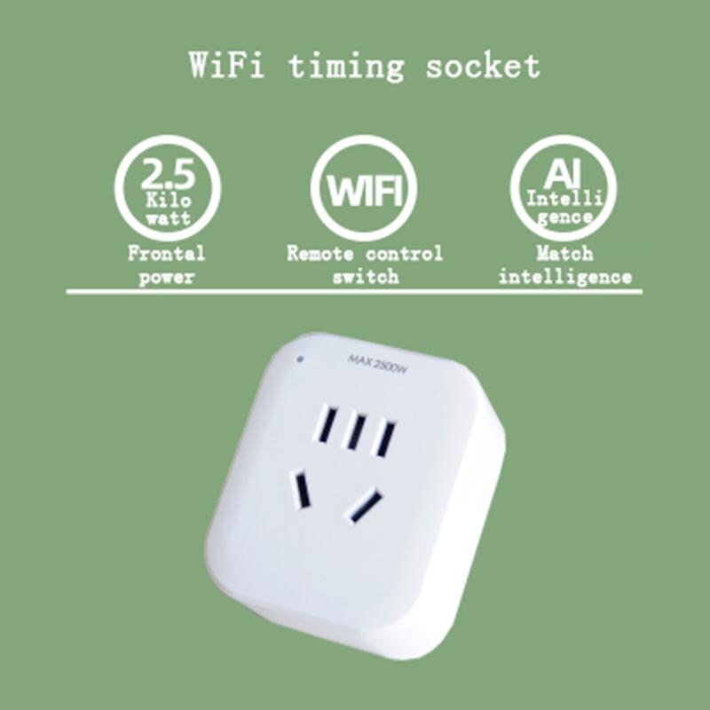 30M Smart Garden plant Drip Irrigation System Automatic Water Pump time Watering Device Sprinkler Spray Cooling Watering Potted: WIFI timer socket