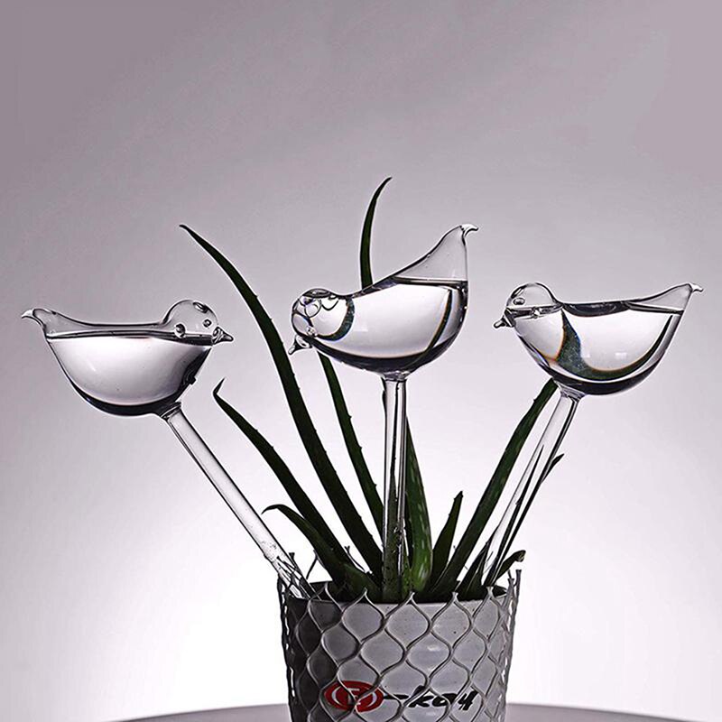 Dispositivo de riego automático de flores, serie de plantas, gotero transparente soplado a mano, autorriego, 1 ud.
