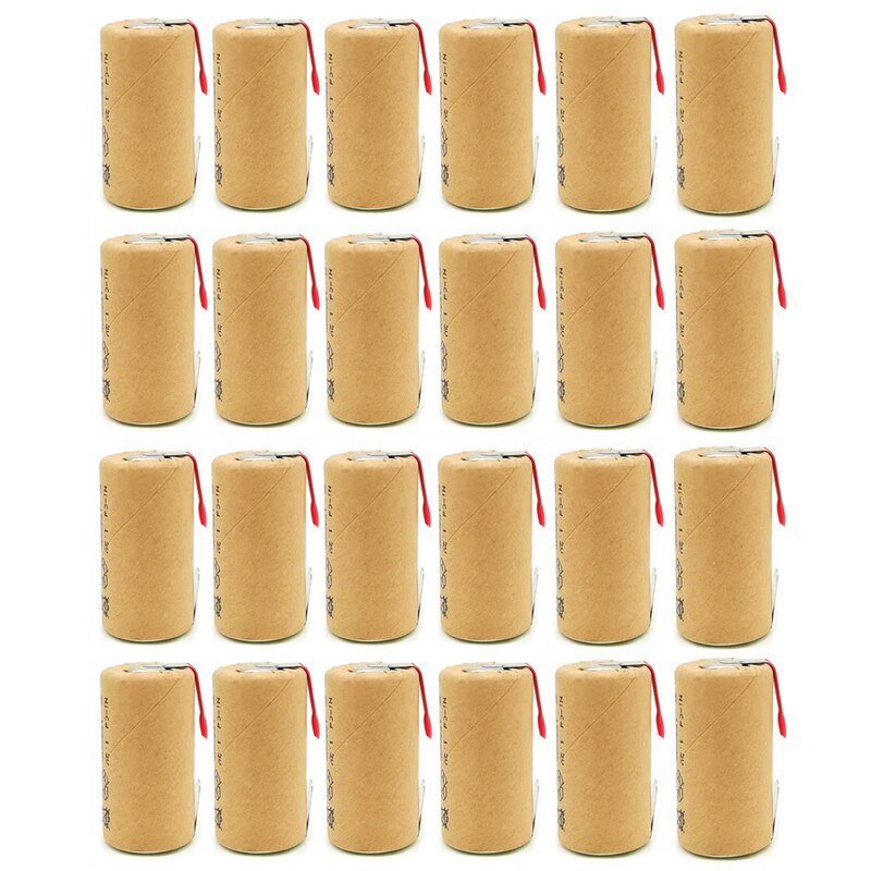 3/4/8/10/12/15//24 battery rechargeable battery SC 1.2v battery 1500mah+ guide for/LED or power tools: 24pcs